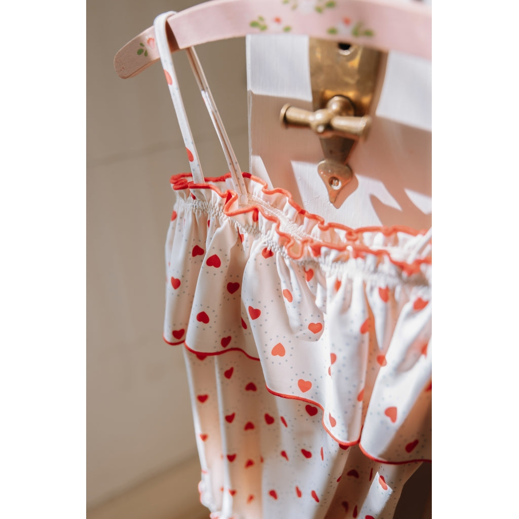 Lucy, the Red Heart Swimsuit