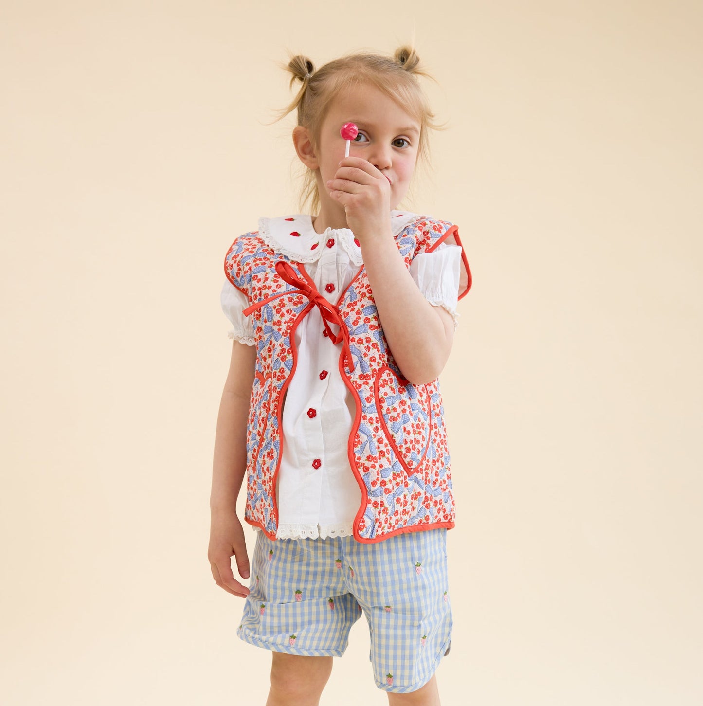 Strawberries Embroidered Blouse