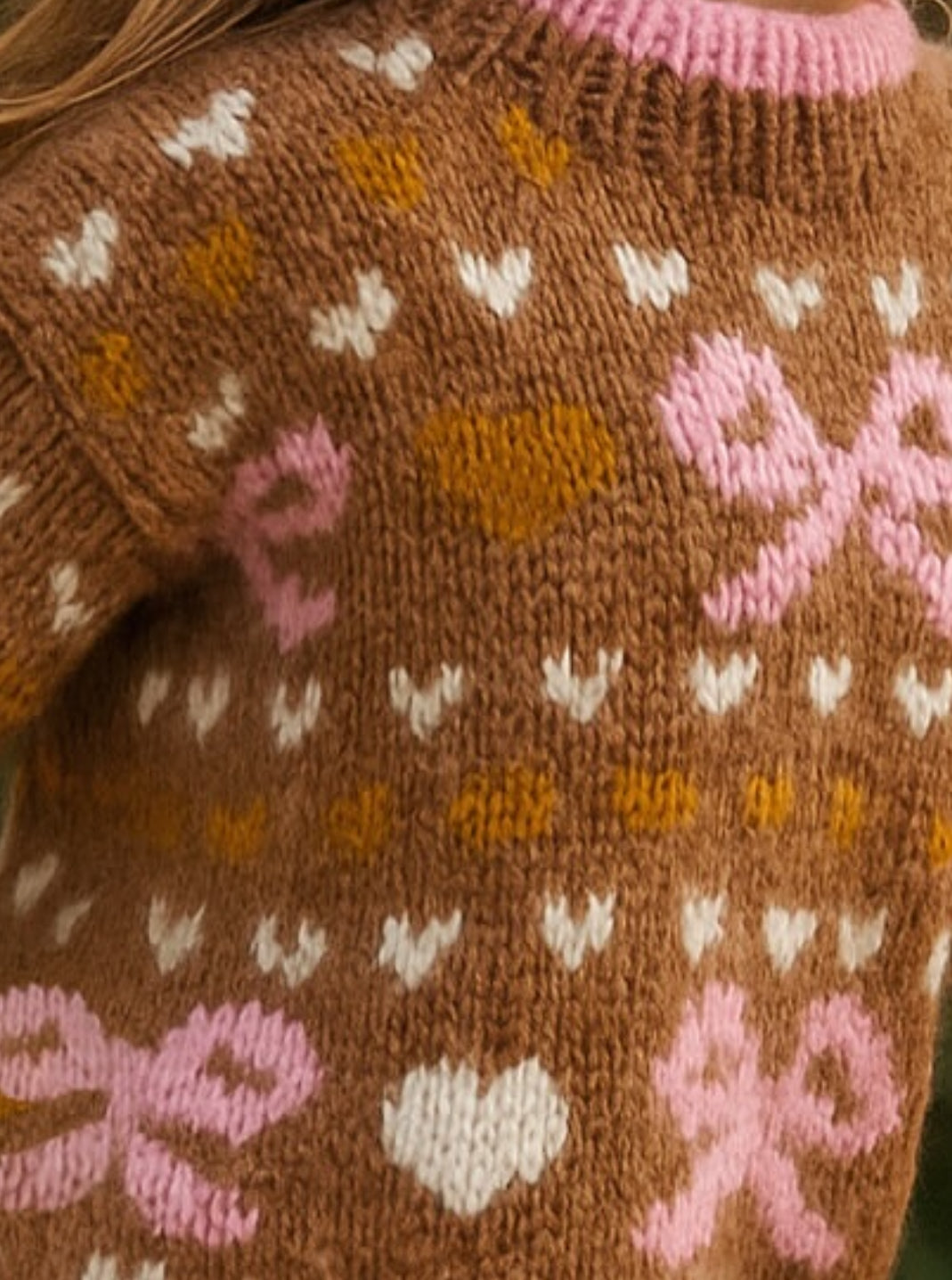 Bow Merino Hand-Knitted Sweater