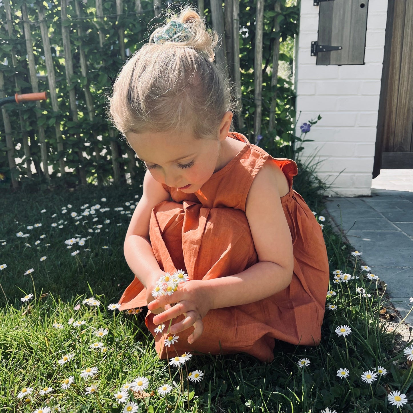 Brick Linen Dress
