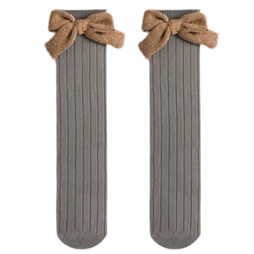 Pénélope, the Knee-High socks with bows