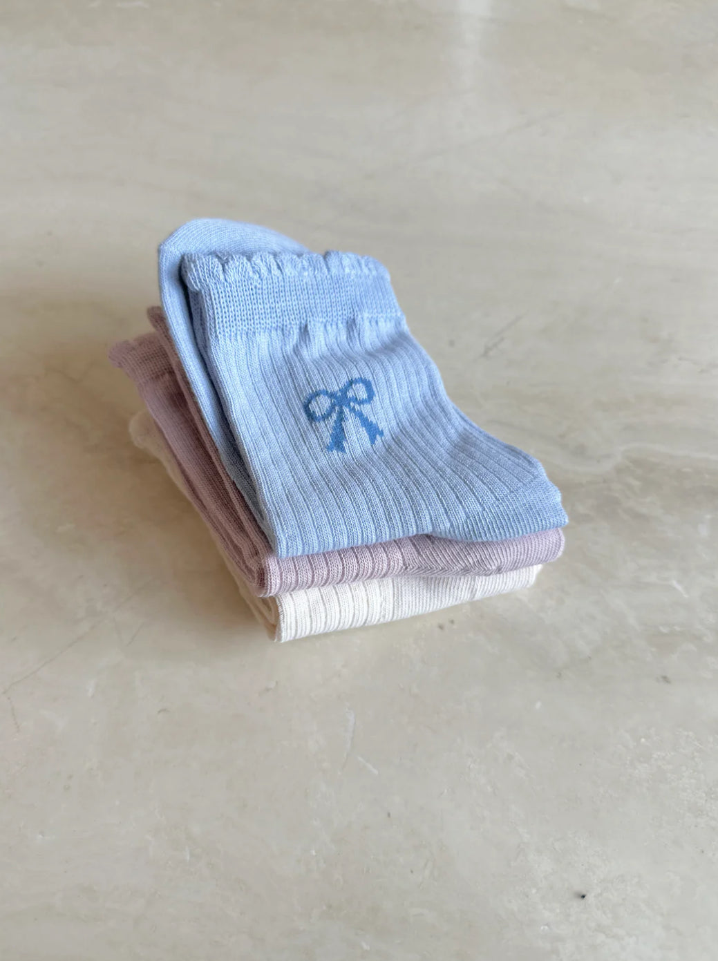 Bow Socks - Pack of 3