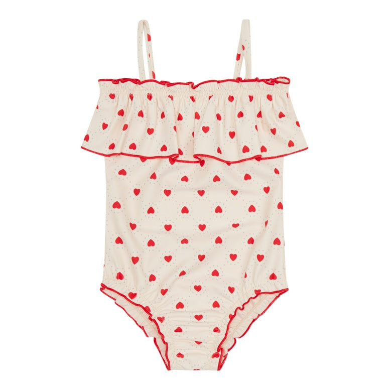 Lucy, the Red Heart Swimsuit