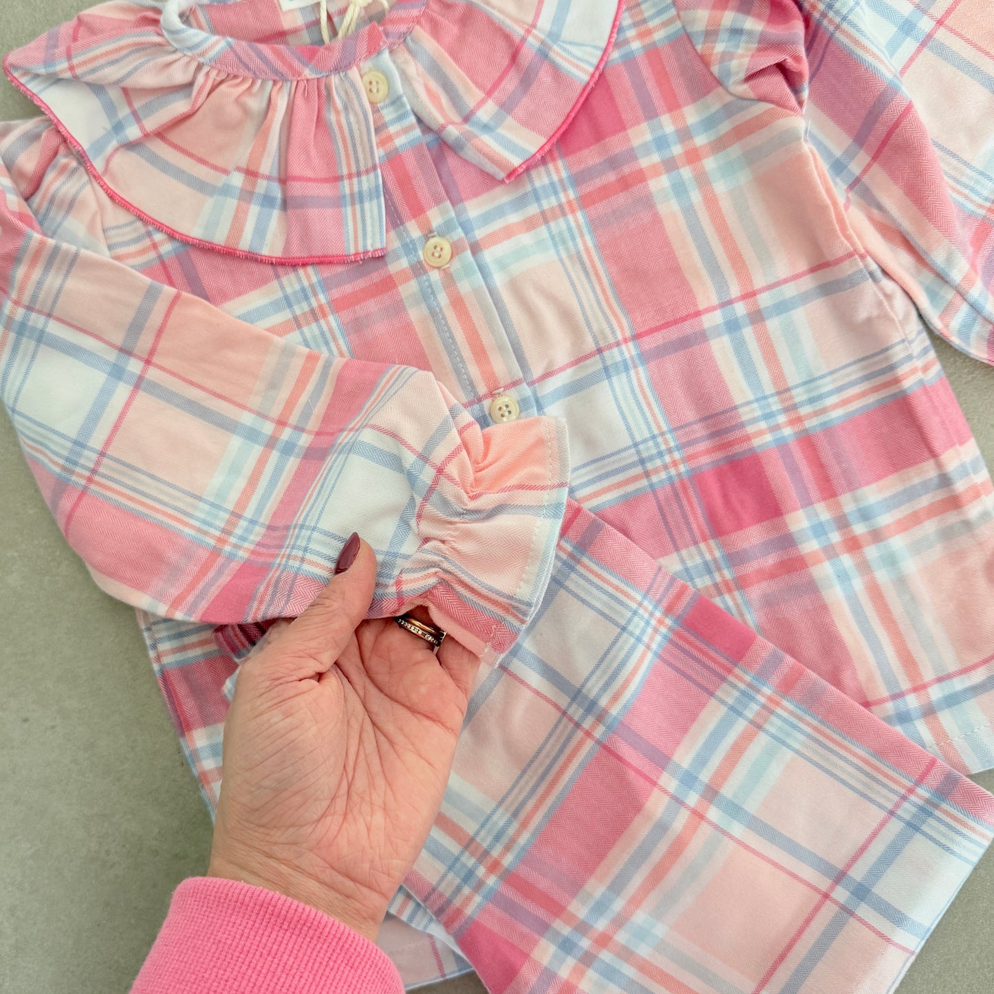 Pink Ruffle Pyjama Set