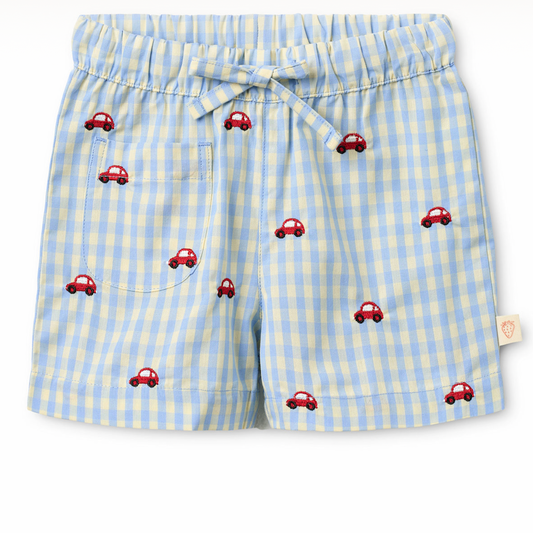 Gingham Car Shorts