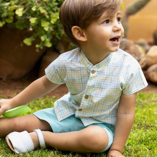 Mint Gingham Summer Set Pants