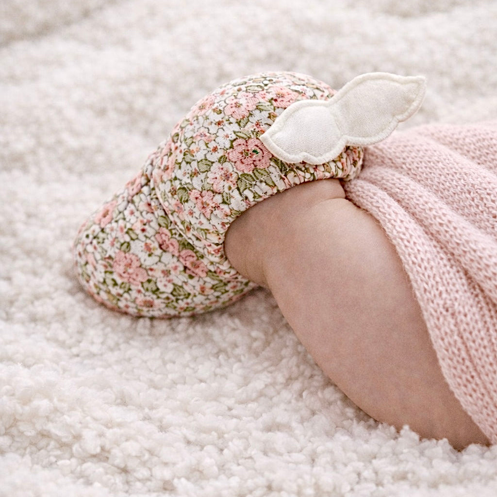The Cotton Angel Wing Booties