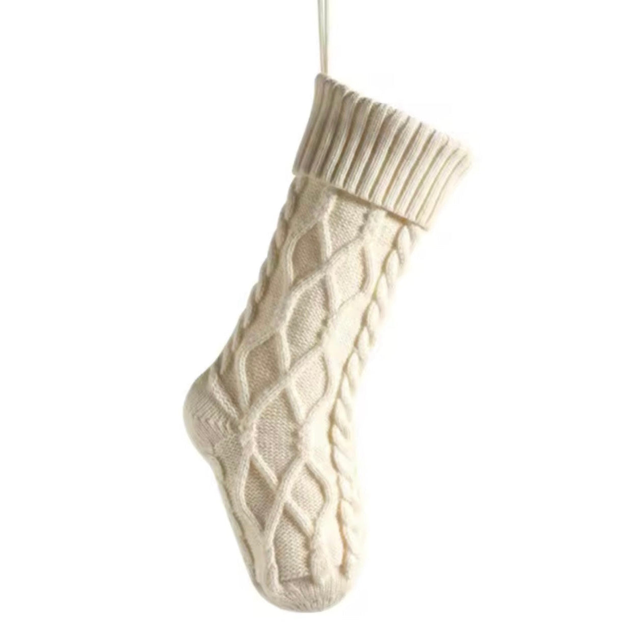 Knitted Wool Christmas stocking