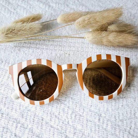 Kiddy Sunnies - Caramel Stripe