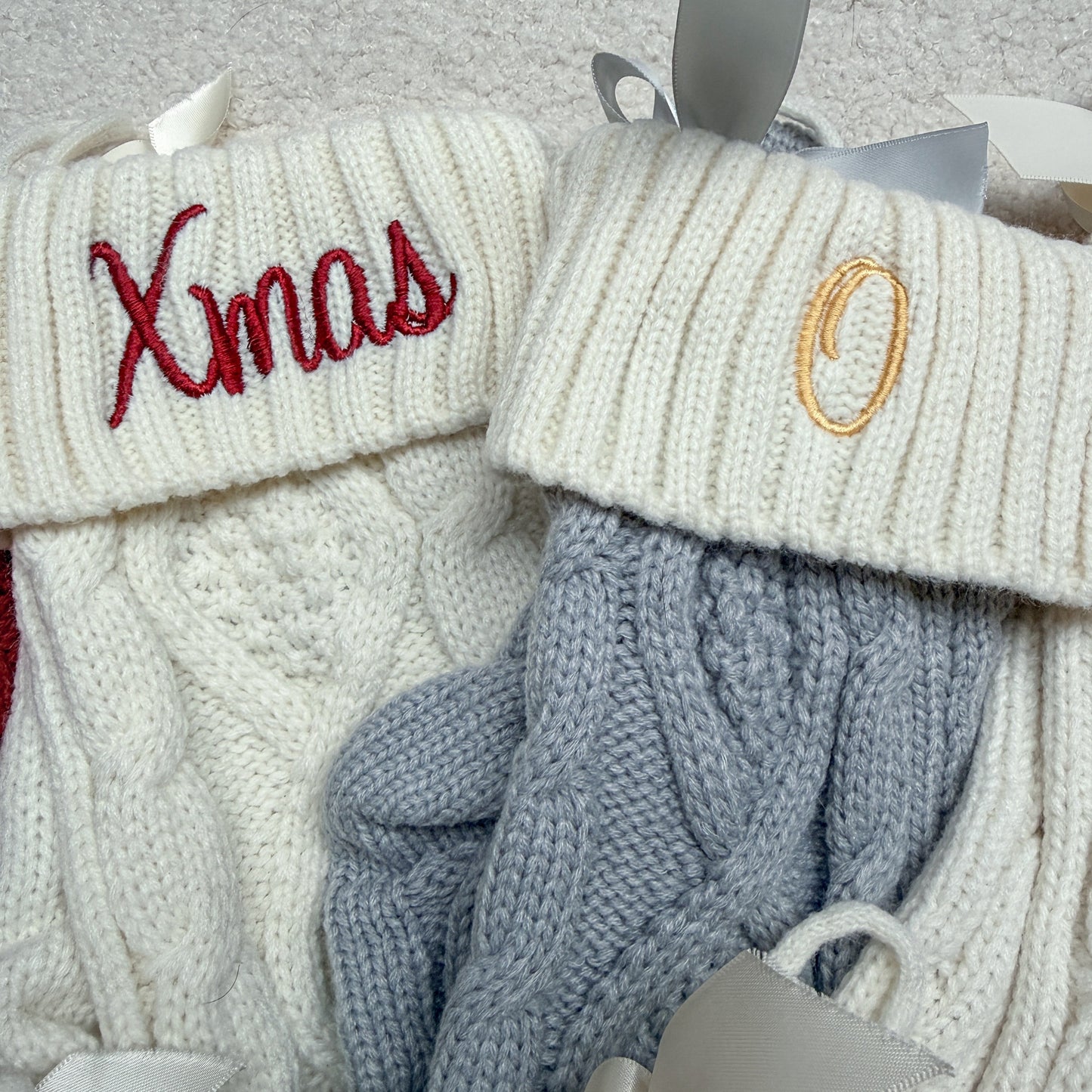 Knitted Wool Christmas stocking