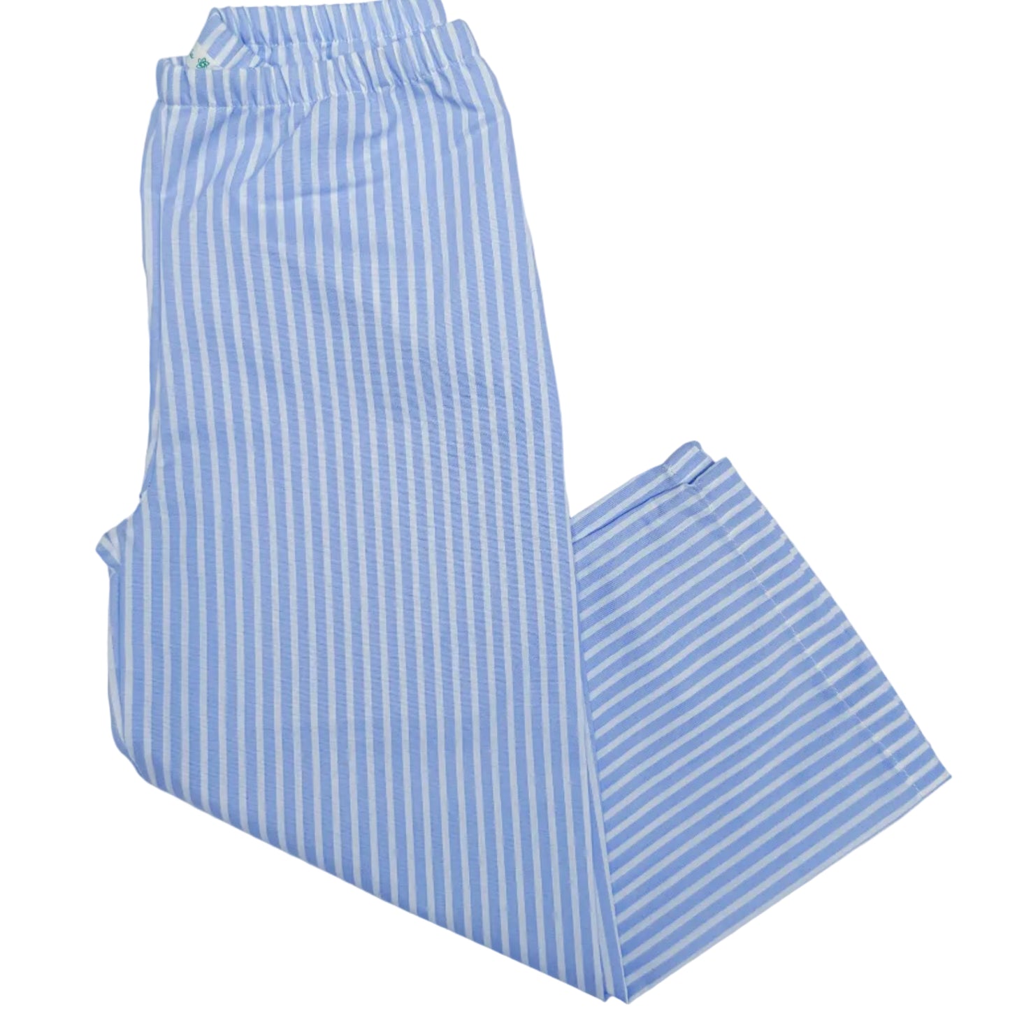 Blue Stripe Ruffle Pyjama Set- Girl