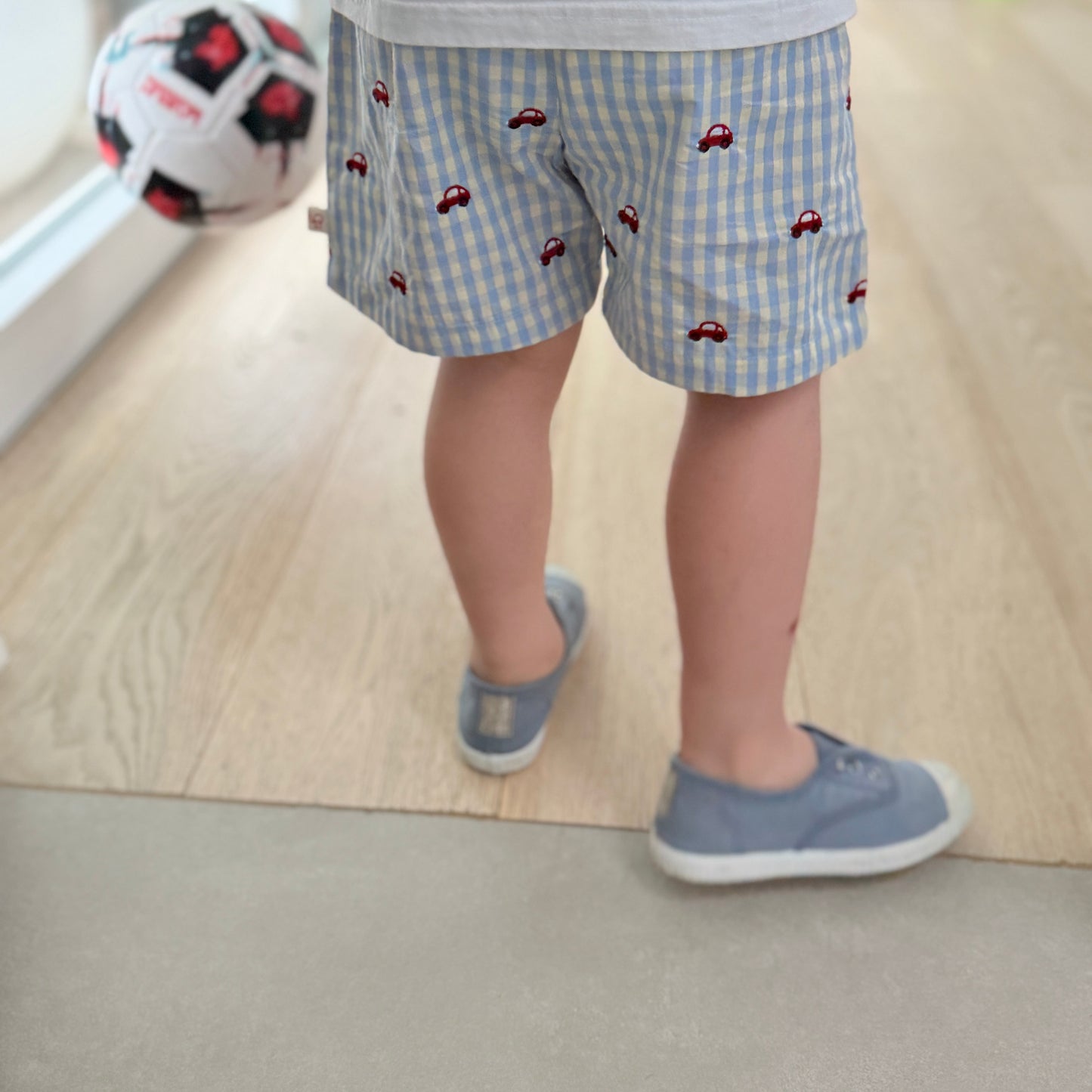 Gingham Car Shorts