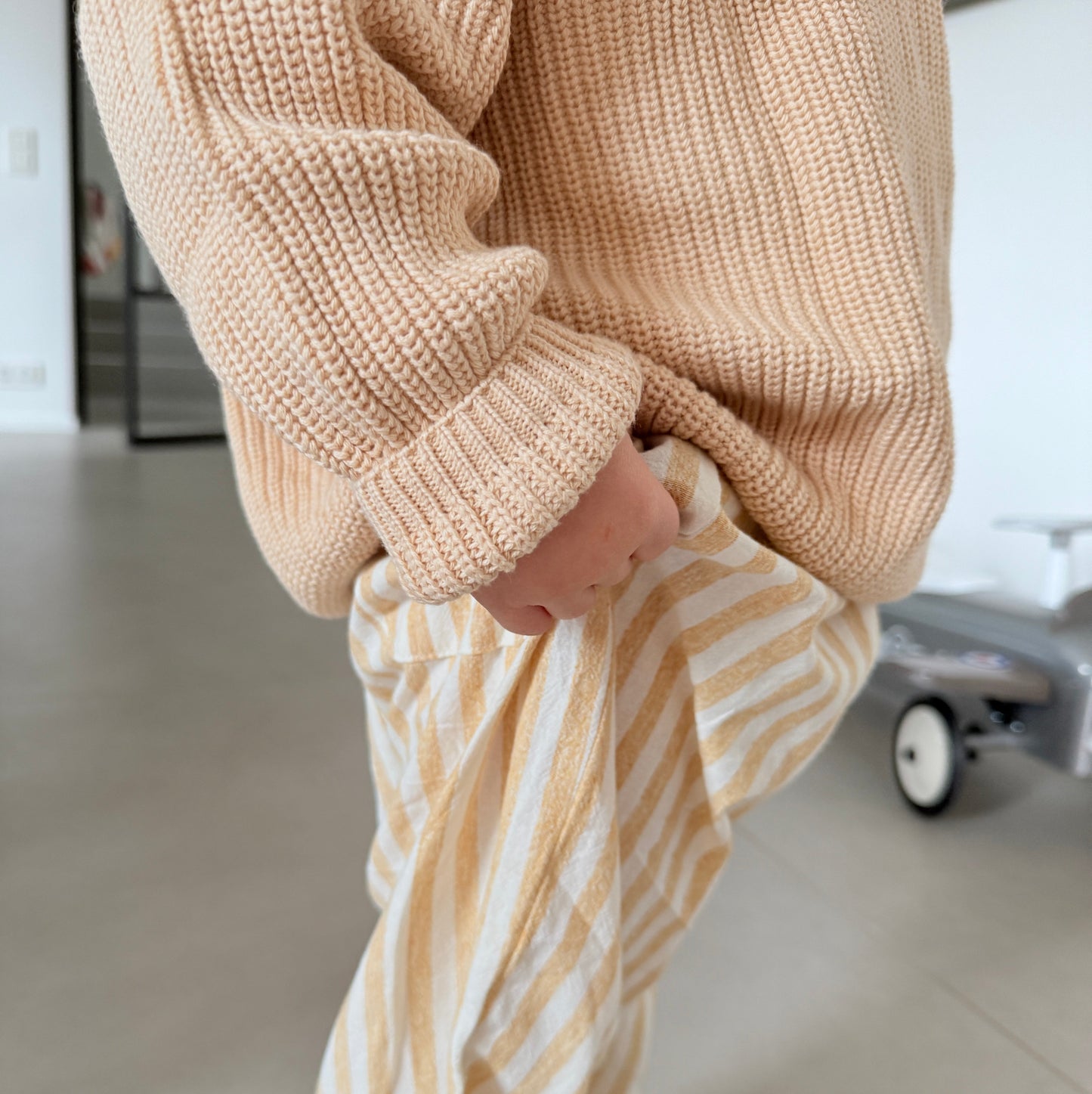 Yellow Pinstripe Unisex Trousers