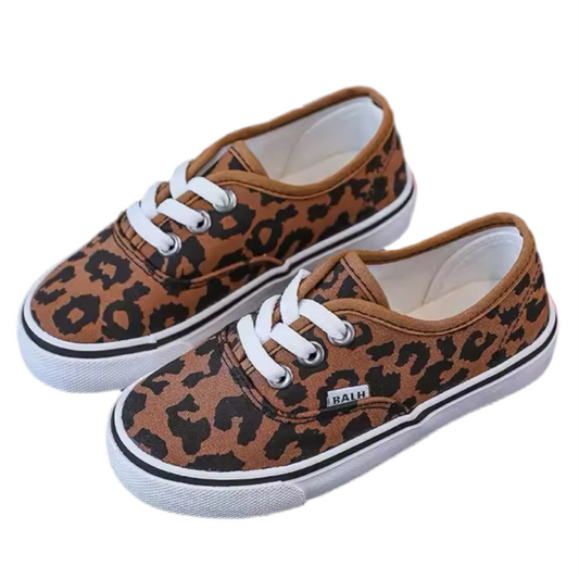 Sawyer, the leopard-print sneakers