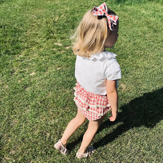 Bex, the bloomer in soft gingham