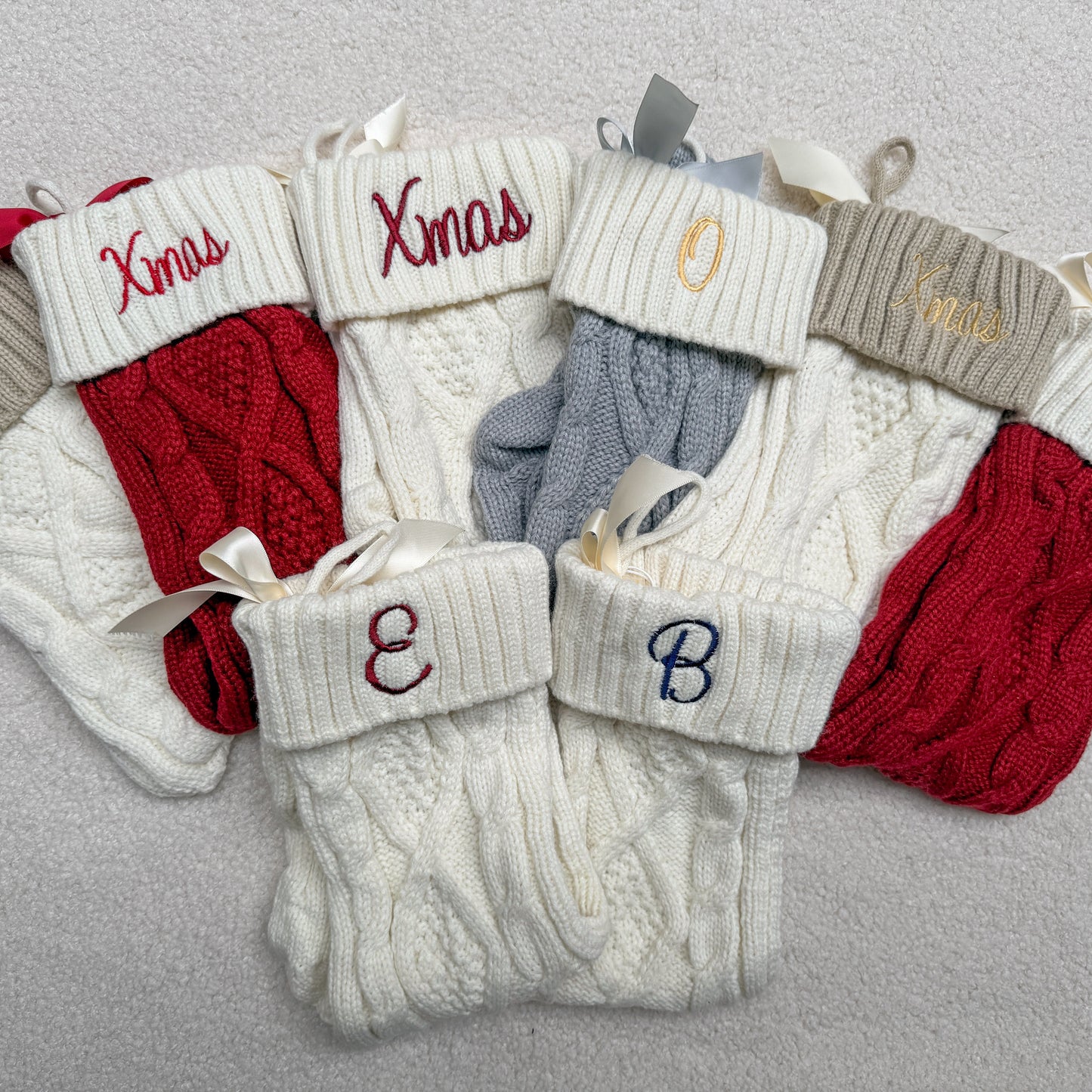Knitted Wool Christmas stocking