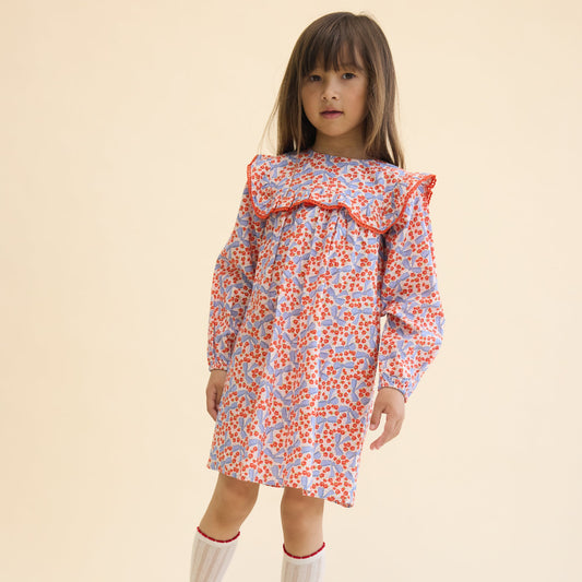 Blair, Floral Ruffle Collar Dress