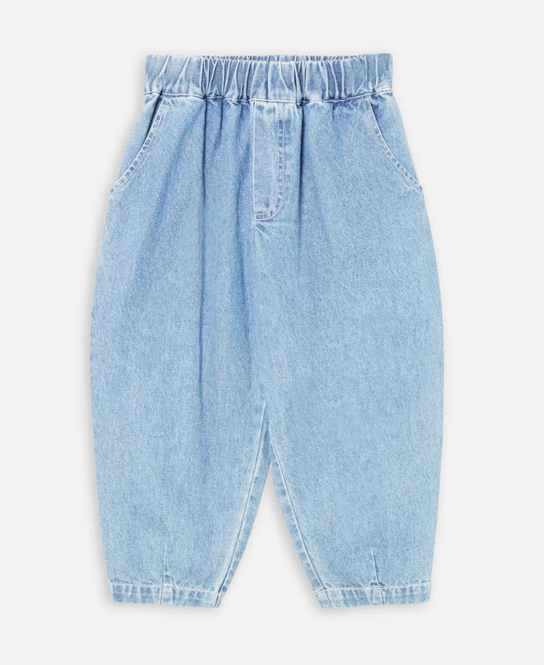 Unisex long Denim Trousers (elastic waistband)