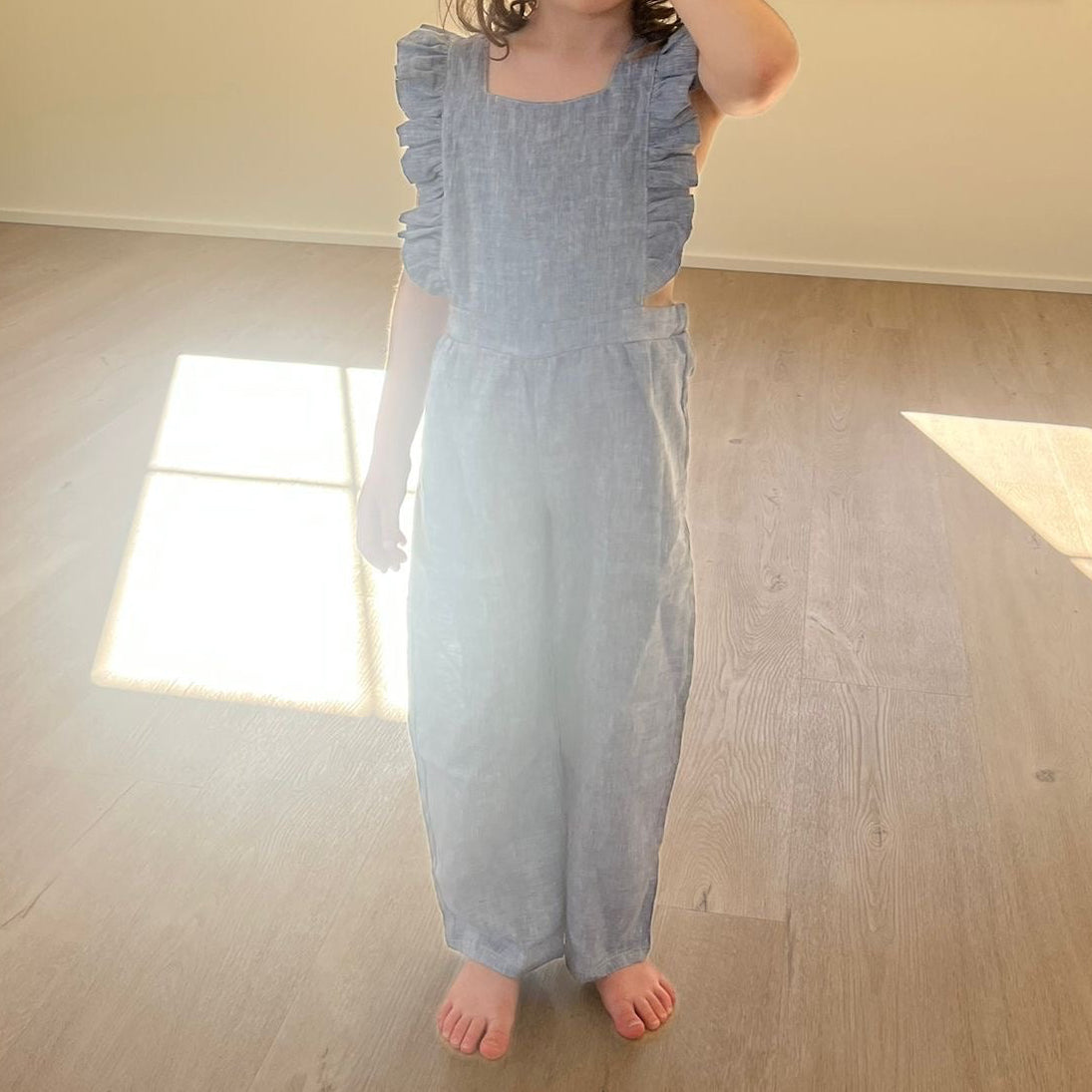 Summer, The Linen Ruffle Jumpsuit