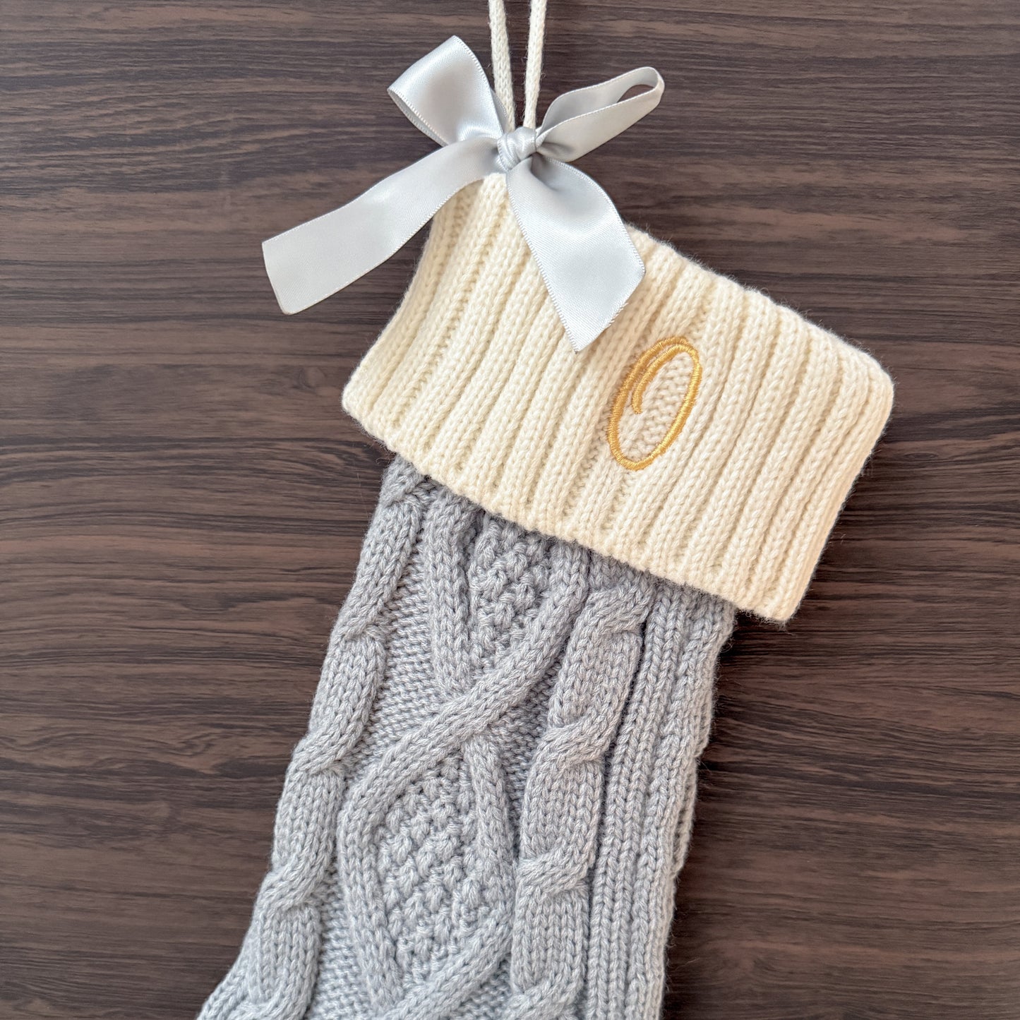 Knitted Wool Christmas stocking