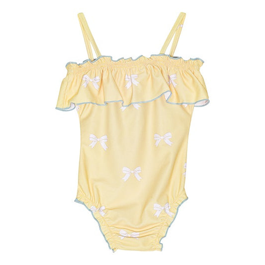 Emily, the Yellow bow Swimsuit