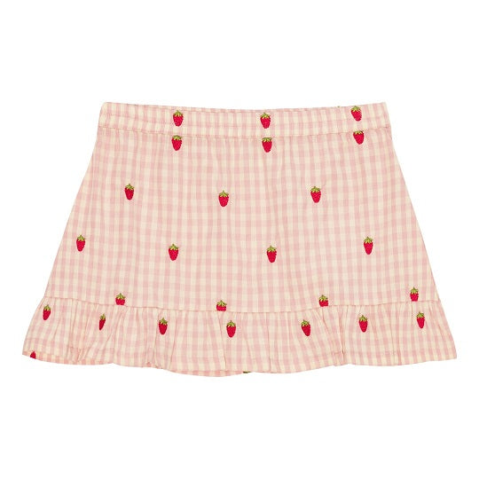 Dolly, the Pink Berry Gingham Skirt