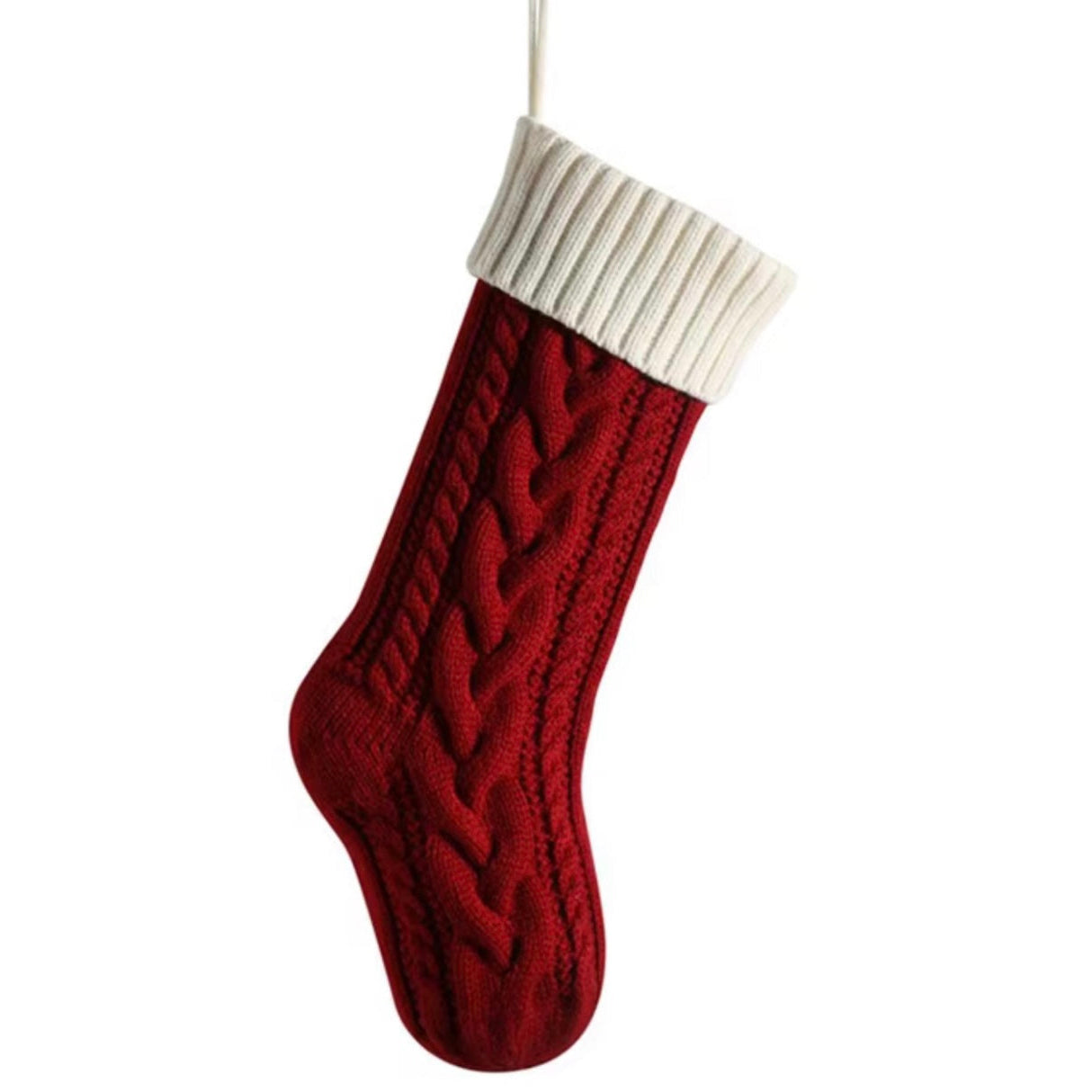 Knitted Wool Christmas stocking