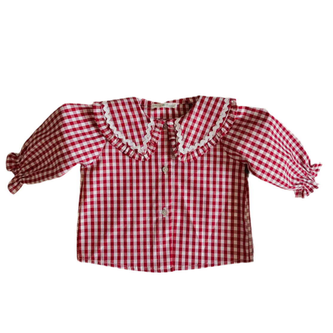Red Vichy Blouse