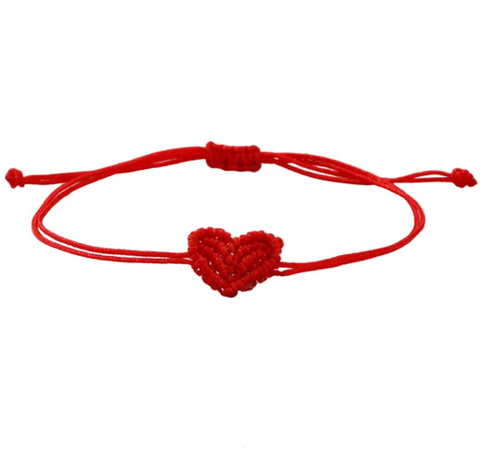 Heart Thread Bracelet