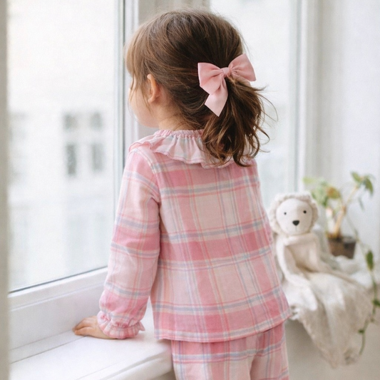 Pink Ruffle Pyjama Set
