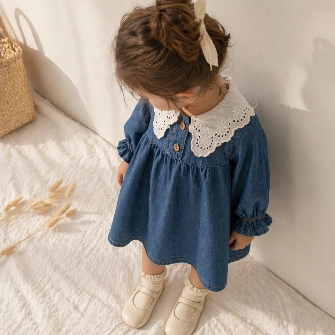 Adèle Lace Collar Dress