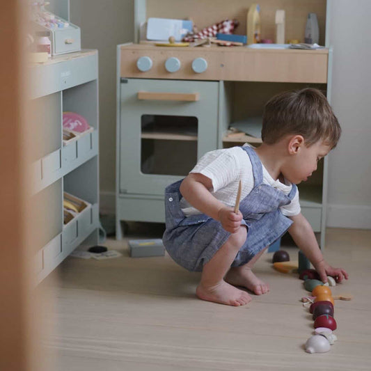 Blue Linen Dungaree