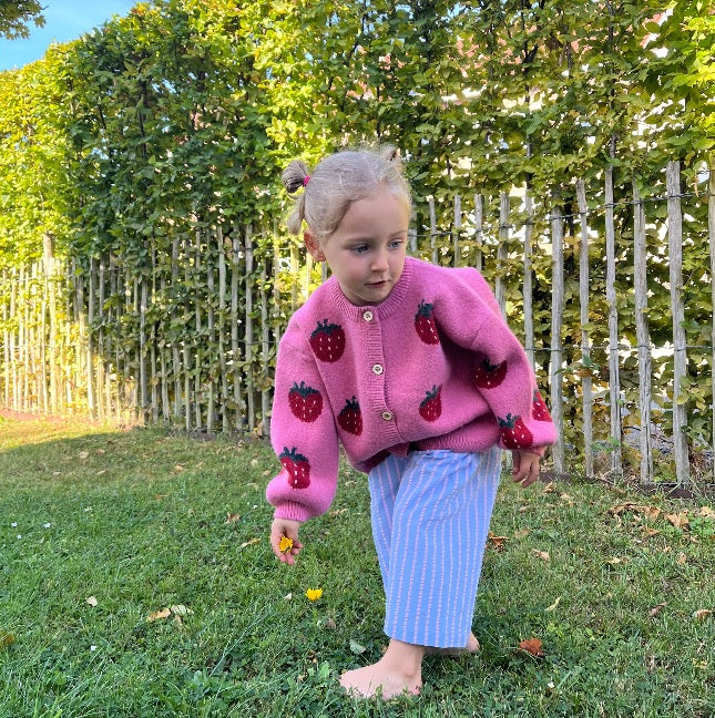 Pink Strawberry Cardigan